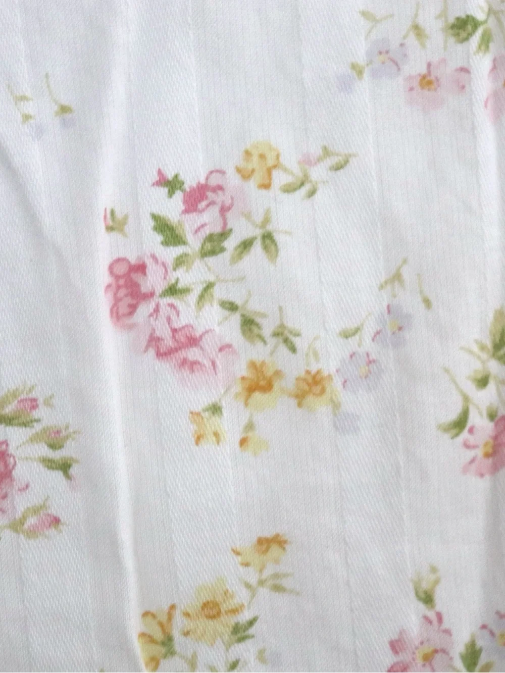 Ralph Lauren Vintage Toddler Dress White Sleeveless Pink Dainty Floral 3/3T